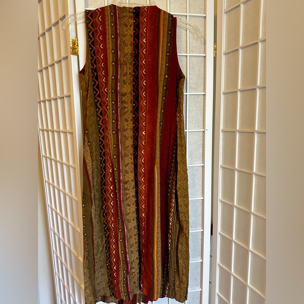 90s Button Front Tunic / Dress - Picture 4 of 4